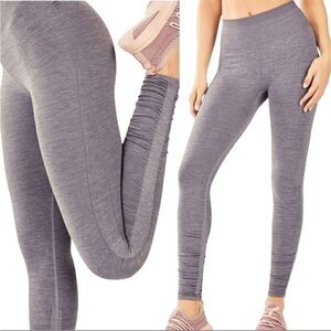 Fabletics Seamless High-Waisted Compression Leggings Gray L activewear workout